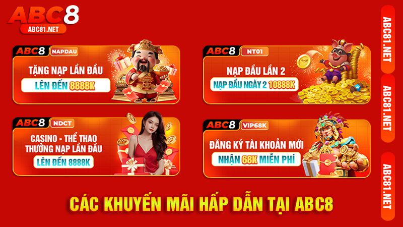 Các khuyến mãi hấp dẫn tại ABC8